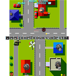 Pixelbox Arcade - Tiger Heli (1985), a Shooter / Flying Vertical game by Taito America Corp.