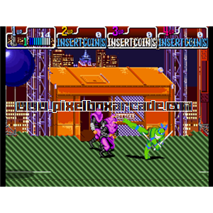 Pixelbox Arcade - Teenage Mutant Ninja Turtles - Turtles in Time (1991), a Fighter / 2.5D game by Konami