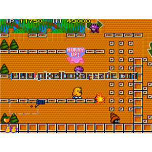 Pixelbox Arcade - The NewZealand Story (1988), a Platform / Run Jump Scrolling game by Taito Corporation