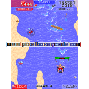 Pixelbox Arcade - Toobin' (1988), a Sports / Swimming game by Atari Games