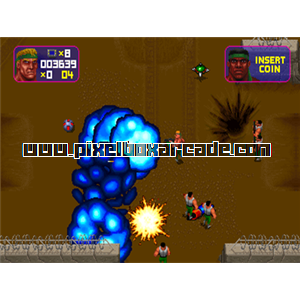 Pixelbox Arcade - Total Carnage (1992), a Shooter / Walking game by Midway