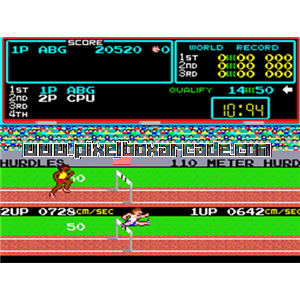 Pixelbox Arcade - Track & Field (1983), a Sports / Track & Field game by Konami