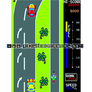 Pixelbox Arcade - Traverse USA (1983), a Driving / Race Bike game by Irem