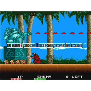 Pixelbox Arcade - Trio The Punch - Never Forget Me... (1989), a Platform / Fighter Scrolling game by Data East Corporation