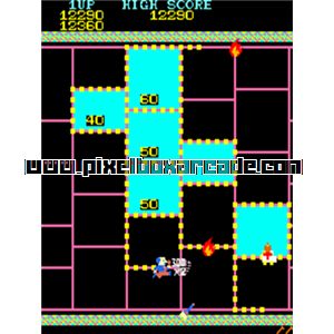 Pixelbox Arcade - Triple Punch (1982), a Maze / Outline game by KKI