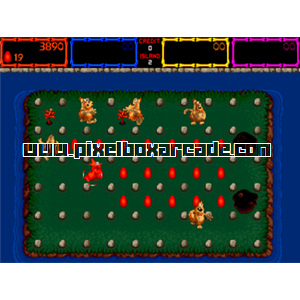 Pixelbox Arcade - Trog (1990), a Maze game by Midway