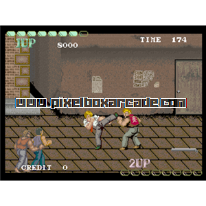 Pixelbox Arcade - Tough Turf (1989), a Fighter / 2.5D game by Sega / Sunsoft