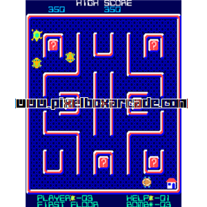 Pixelbox Arcade - Turtles (1981), a Maze game by [Konami] (Stern license)