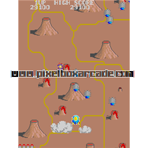 Pixelbox Arcade - TwinBee (1985), a Shooter / Flying Vertical game by Konami