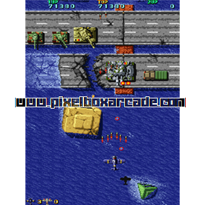 Pixelbox Arcade - Twin Hawk (1989), a Shooter / Flying Vertical game by Taito Corporation Japan