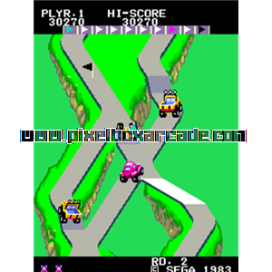 Pixelbox Arcade - Up'n Down (1983), a Maze / Driving game by Sega