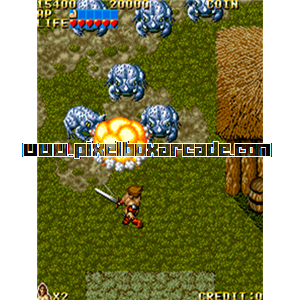 Pixelbox Arcade - Vandyke (1990), a Fighter / Vertical game by UPL