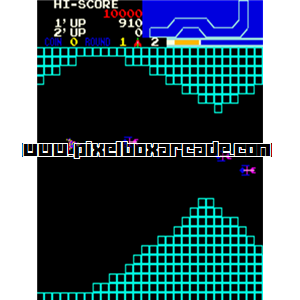 Pixelbox Arcade - Vanguard (1981), a Shooter / Flying game by SNK