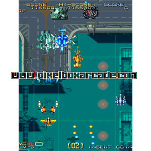 Pixelbox Arcade - Varth - Operation Thunderstorm (1992), a Shooter / Flying Vertical game by Capcom