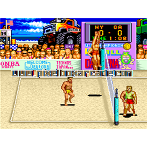 Pixelbox Arcade - U.S. Championship V'ball (1988), a Sports / Volleyball game by Technos