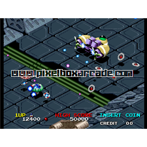 Pixelbox Arcade - Viewpoint (1992), a Shooter / Flying Diagonal game by Sammy