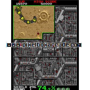 Pixelbox Arcade - Volfied (1989), a Puzzle / Outline game by Taito Corporation Japan