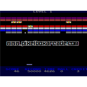 Pixelbox Arcade - Wall Crash (1984), a Ball & Paddle / Breakout game by Midcoin