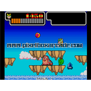 Pixelbox Arcade - Wonder Boy III - Monster Lair (1988), a Platform / Shooter Scrolling game by Sega / Westone