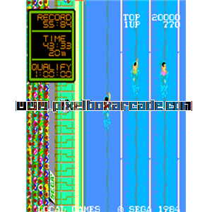 Pixelbox Arcade - Water Match (1984), a Sports / Track & Field game by Sega