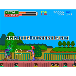 Pixelbox Arcade - Wonder Momo (1987), a Fighter / 2D game by Namco