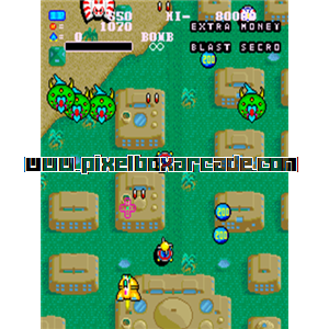 Pixelbox Arcade - Wonder Planet (1987), a Shooter / Flying Vertical game by Data East Corporation