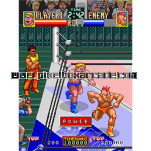 Pixelbox Arcade - Wrestle War (1989), a Sports / Wrestling game by Sega