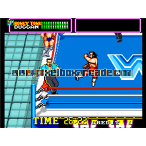 Pixelbox Arcade - WWF Superstars (1989), a Sports / Wrestling game by Technos Japan