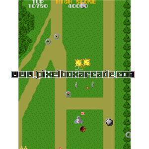 Pixelbox Arcade - Xevious (1982), a Shooter / Flying Vertical game by Namco