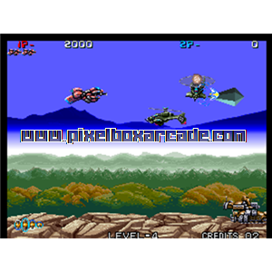 Pixelbox Arcade - Zed Blade (1994), a Shooter / Flying Horizontal game by NMK