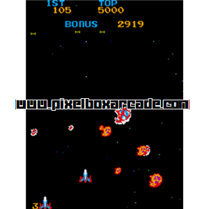 Pixelbox Arcade - Zero Hour (1980), a Shooter / Gallery game by Universal