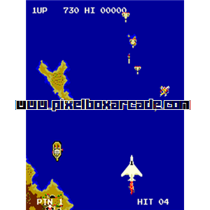 Pixelbox Arcade - Zoar (1982), a Shooter / Flying Vertical game by Data East USA